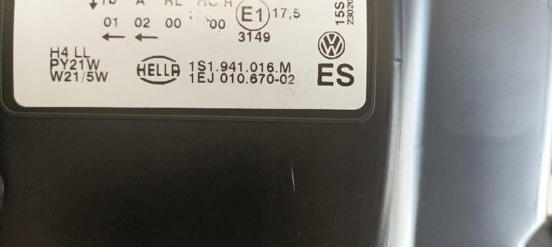 Frontscheinwerfer VW 1S1941016M Rechts Scheinwerfer Headlight SCH8747352264rg