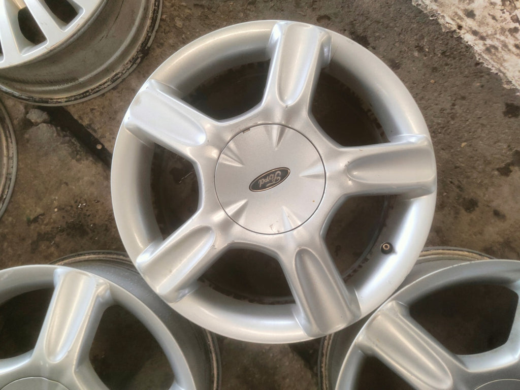 4x Alufelge 16 Zoll 6.0" 4x108 52 5ET Glanz Silber XS4J1007 Ford Rim Wheel FEL5885220488ec