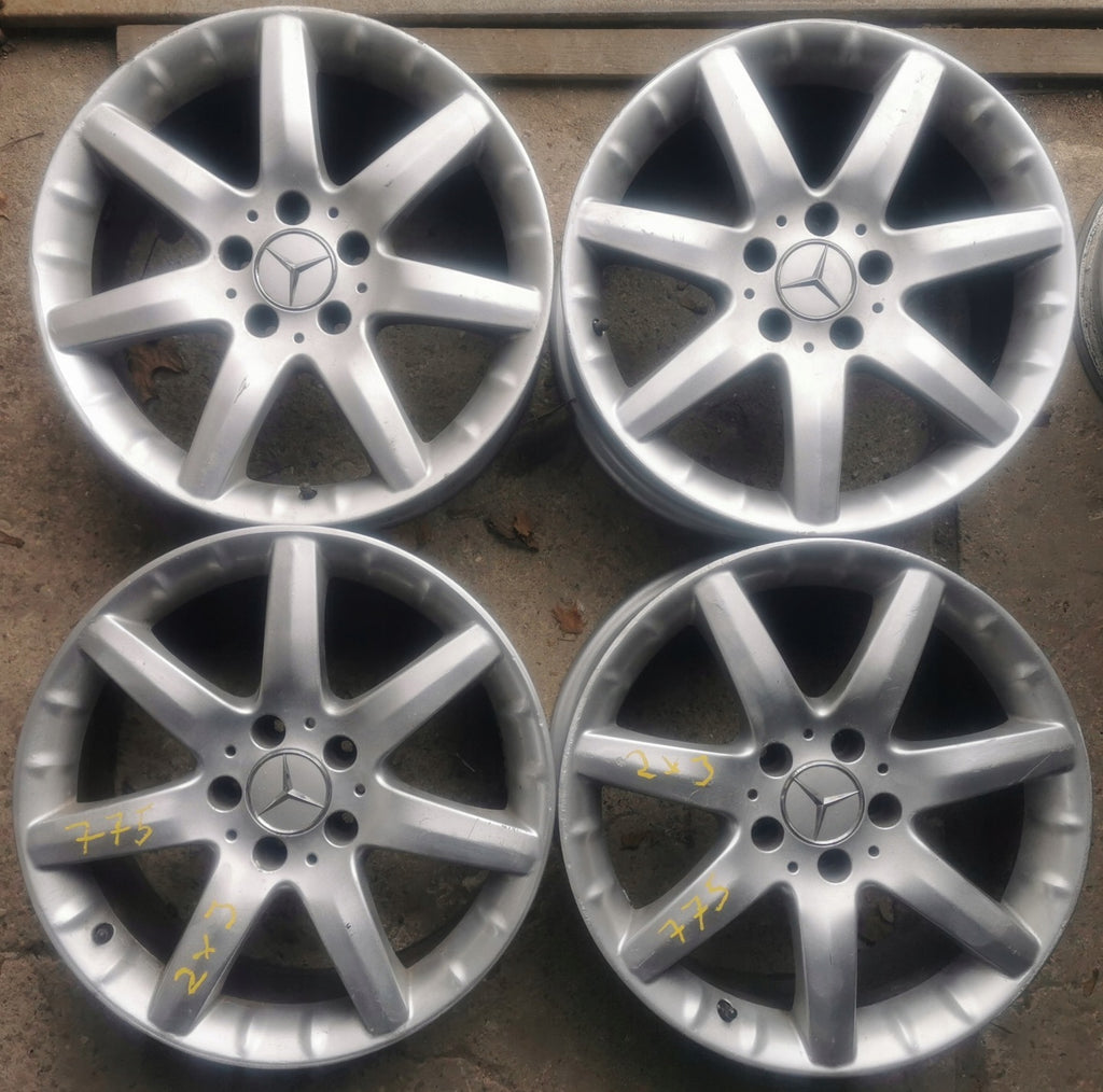 4x Alufelge 16 Zoll 8.5" 5x112 43ET A20344012402 Mercedes-Benz Rim Wheel FEL5160817091gf