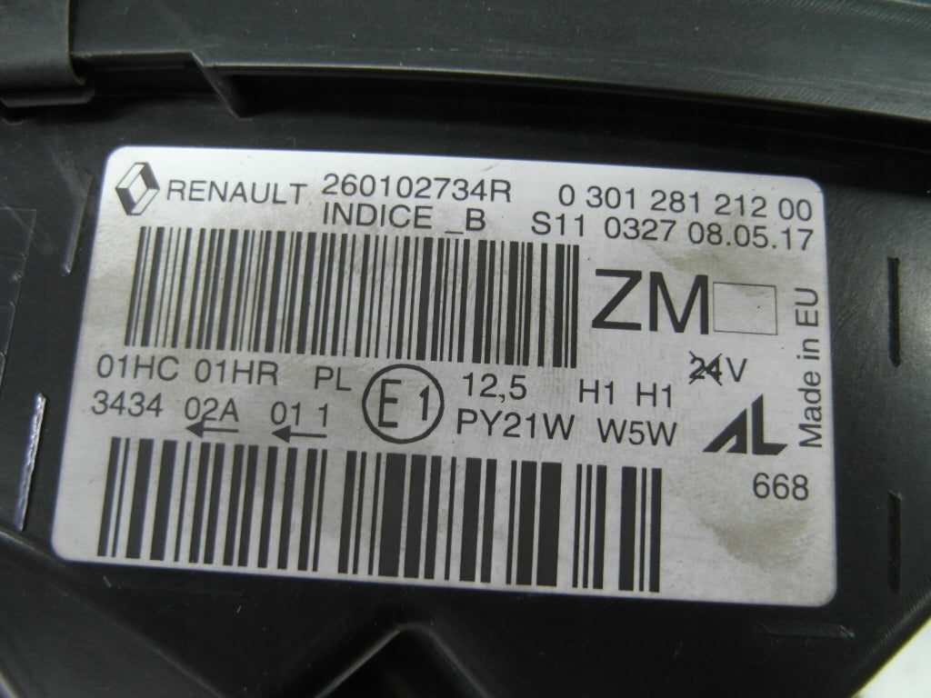 Frontscheinwerfer Renault Captur I 260102734R 260102734 Rechts Headlight SCH6588314581oh