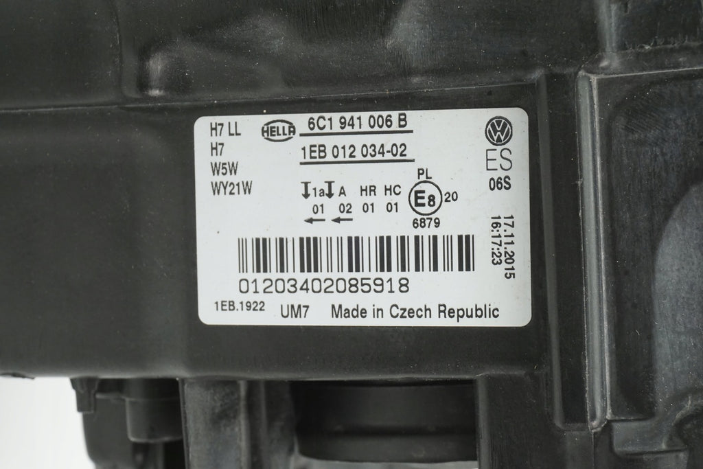 Frontscheinwerfer VW Polo 6C1941006B 1EB012034 Rechts Scheinwerfer Headlight SCH6434535632gm