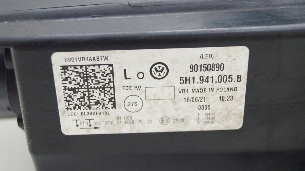 Frontscheinwerfer VW Golf VIII 5H1941005 LED Ein Stück (Rechts oder Links) SCH2778487045hm