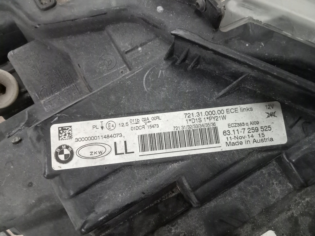 Frontscheinwerfer BMW 3 F30 F31 63117259525 Xenon Links Scheinwerfer Headlight SCH3236336202rr