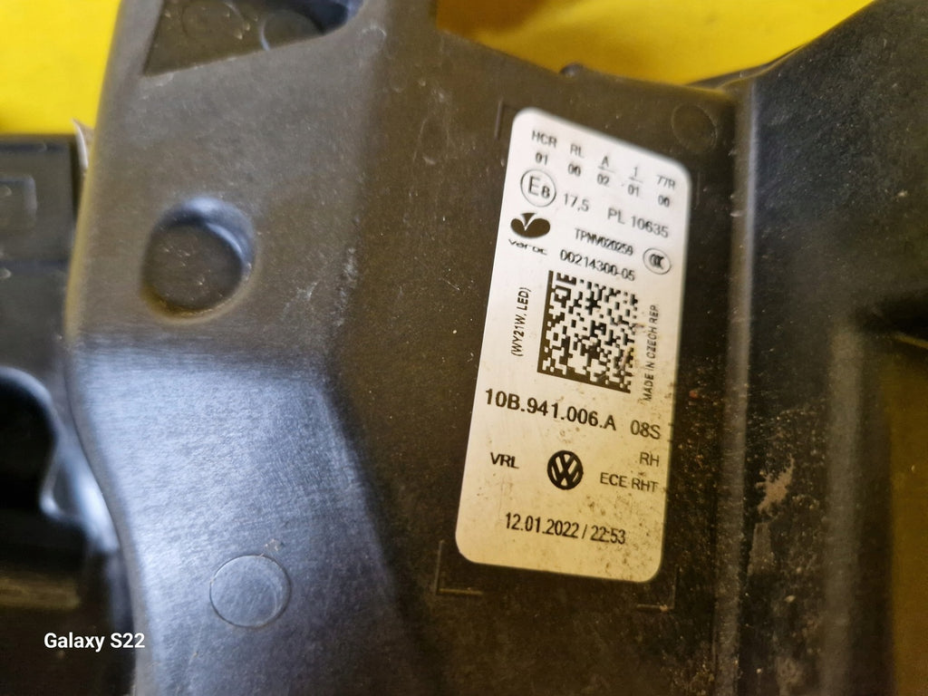 Frontscheinwerfer VW Id.3 10B941006A LED Rechts Scheinwerfer Headlight SCH8096645094li