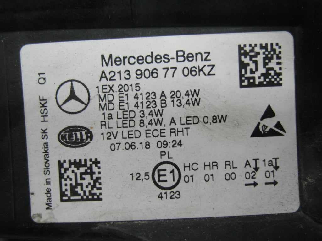 Frontscheinwerfer Mercedes-Benz 2139067706KZ Links Scheinwerfer Headlight SCH8918003549ej