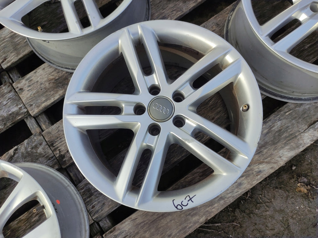 4x Alufelge 18 Zoll 8.0" 5x112 39ET Glanz Silber 4G0601025BL Audi A6 C7 FEL3113793334fm
