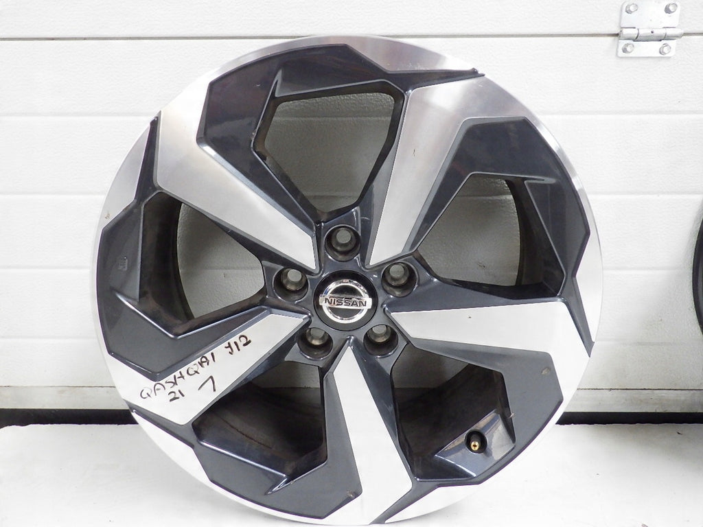 1x Alufelge 18 Zoll 7.0" 5x114.3 45ET Glanz Graphit Nissan III 1 Qashqai J12