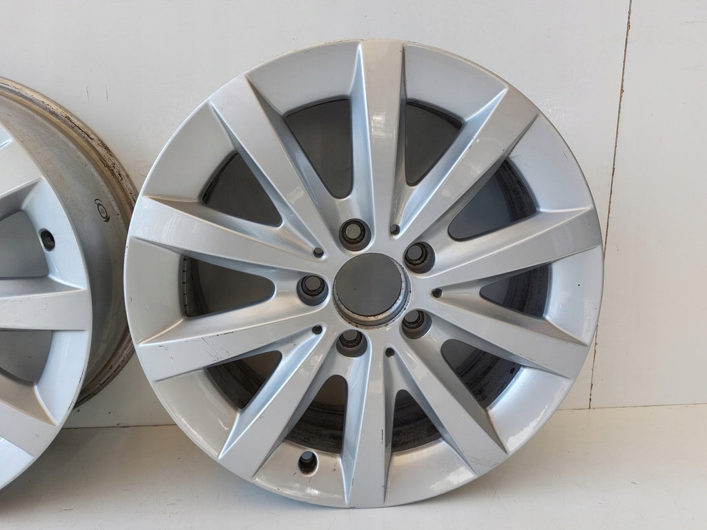 1x Alufelge 16 Zoll 6.5" 5x112 49ET Glanz Silber A2464010500 Mercedes-Benz