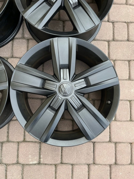 4x Alufelge 17 Zoll 7.0" 5x120 55ET Matt Schwarz 7E0601025P VW Multivan FEL5125066094mj