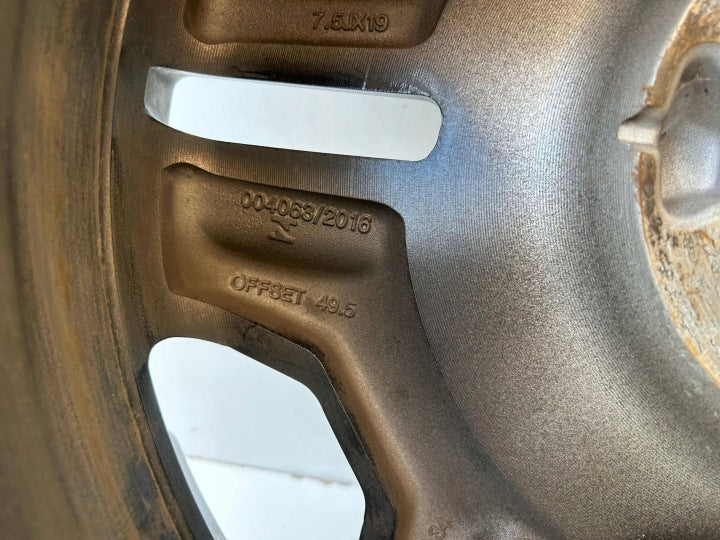 1x Alufelge 19 Zoll 7.5" 5x114.3 49 5ET 52910-S1710 Hyundai Santa I Rim Wheel FEL9456294039uq