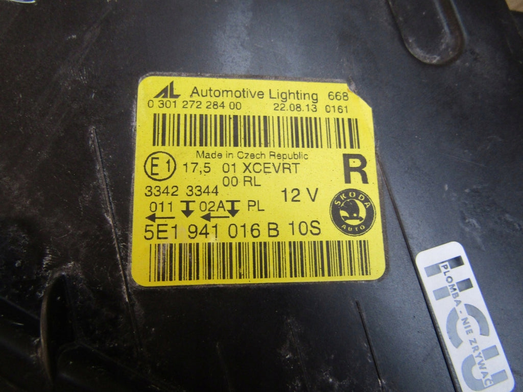Frontscheinwerfer Skoda Octavia III 5E1941016 Xenon Rechts Headlight SCH2851243439oq