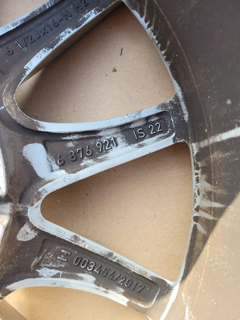 1x Alufelge 16 Zoll 6.5" 5x112 22ET Glanz Silber 6876921 BMW G21 G20 Rim Wheel FEL6885090228yj