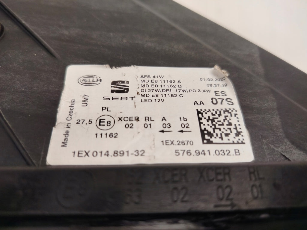 Frontscheinwerfer Seat Ateca 576941032B Full LED Rechts Scheinwerfer Headlight