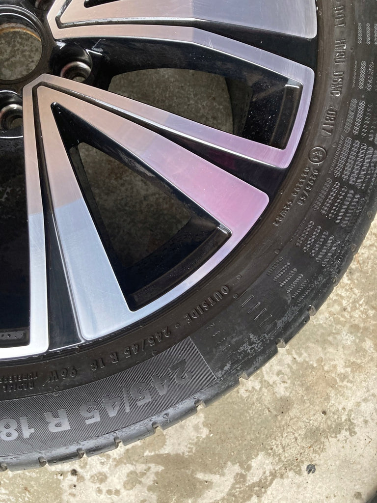 1x Alufelge 18 Zoll 8.0" 5x112 30ET Glanz Graphit VW Passat Tiguan Arteon FEL6179466302pr