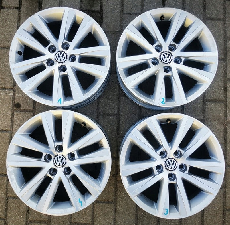 1x Alufelge 15 Zoll 6.0" 5x112 40ET 6R0601025BE, 6R0601025BD VW Polo 6r