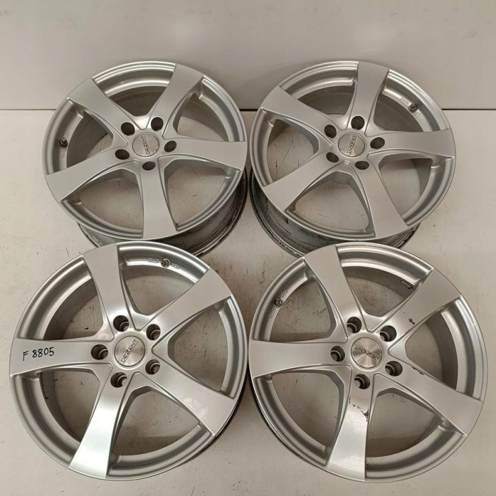 4x Alufelge 17 Zoll 7.0" 5x115 43ET Glanz Silber Opel Insignia Astra J Zafira C FEL5588176676ax