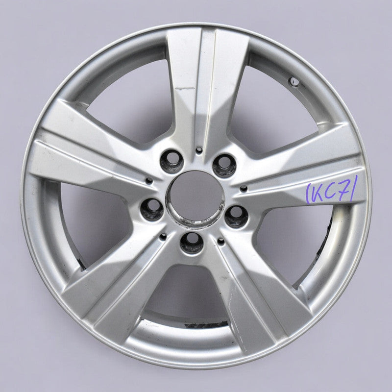 1x Alufelge 16 Zoll 6.0" 5x112 46ET Glanz Silber A1694012202 Mercedes-Benz W169