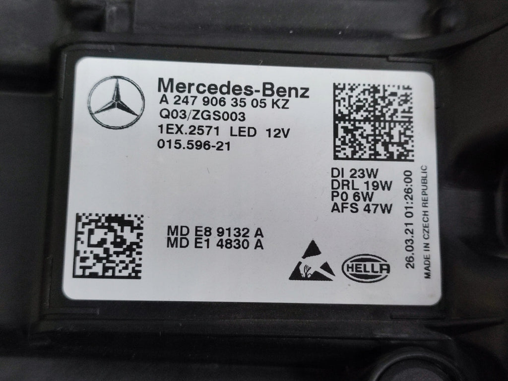 Frontscheinwerfer Mercedes-Benz W247 A2479063505KZ KING-CAR7777 LED Links SCH6234420859is