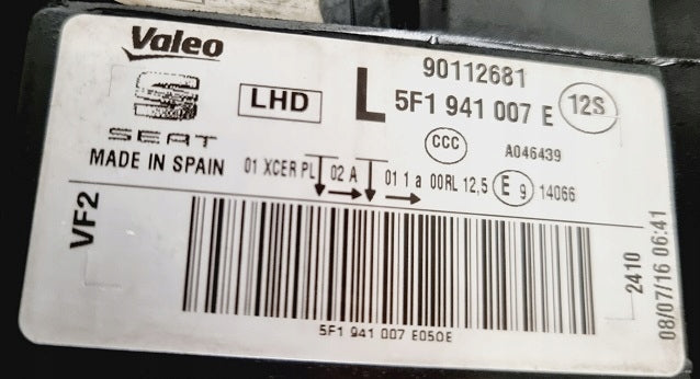 Frontscheinwerfer Seat Leon 5F1941007E Full LED Links Scheinwerfer Headlight