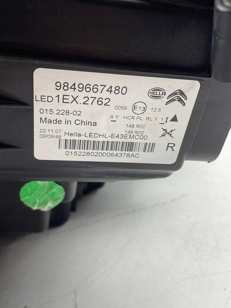 Frontscheinwerfer Citroën C5 I X 9849667480 LED Rechts Scheinwerfer Headlight