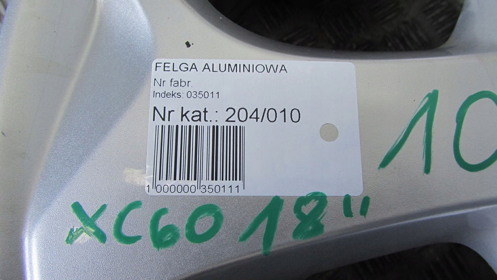1x Alufelge 18 Zoll 7.5" 5x108 31323604 Volvo Xc60 Rim Wheel