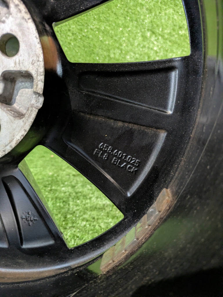 1x Alufelge 16 Zoll 6.0" 5x100 38ET Matt Schwarz 658601025 Skoda Scala Kamiq FEL7490517153gq