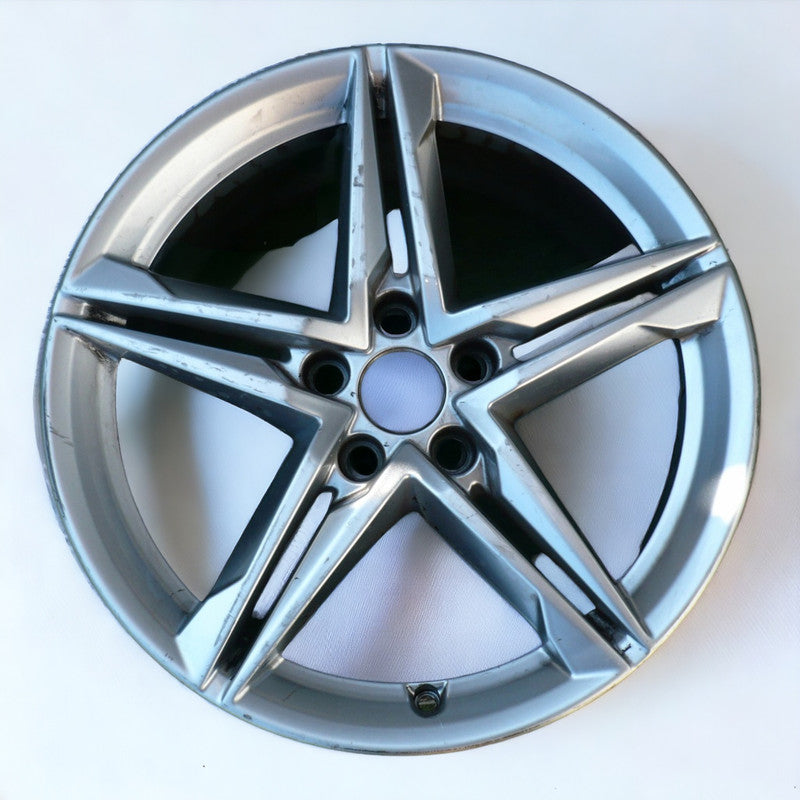 1x Alufelge 18 Zoll 8.0" 5x112 40ET Glanz Silber 8W0601025EC, 8W0601025EC Audi