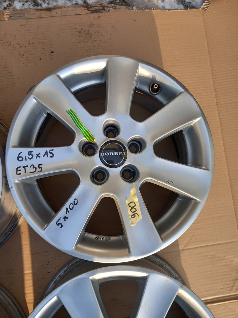 4x Alufelge 15 Zoll 6.5" 5x100 35ET KBA45850 Skoda Octavia I Fabia Avensis FEL4377470987jn