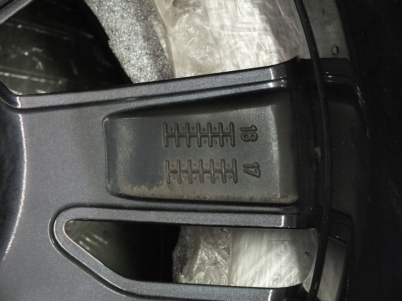 1x Alufelge 17 Zoll 6.5" 4x100 50ET Glanz Graphit AC4CH-T6 Mg Micra Rim Wheel