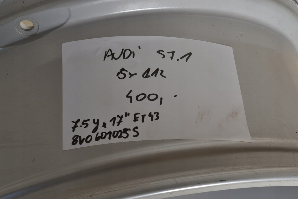 1x Alufelge 17 Zoll 7.5" 5x112 43ET Audi Rim Wheel FEL5178885116ol