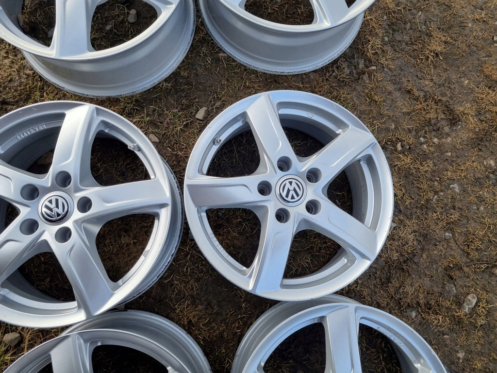 4x Alufelge 16 Zoll 6.5" 5x112 41ET Glanz Silber KBA51975 VW Passat Rim Wheel FEL7499095281ev