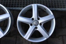 Laden Sie das Bild in den Galerie-Viewer, 4x Alufelge 16 Zoll 6.0" 5x112 48ET Glanz Silber 5G0601025CE VW Golf Vii FEL3465243100xx