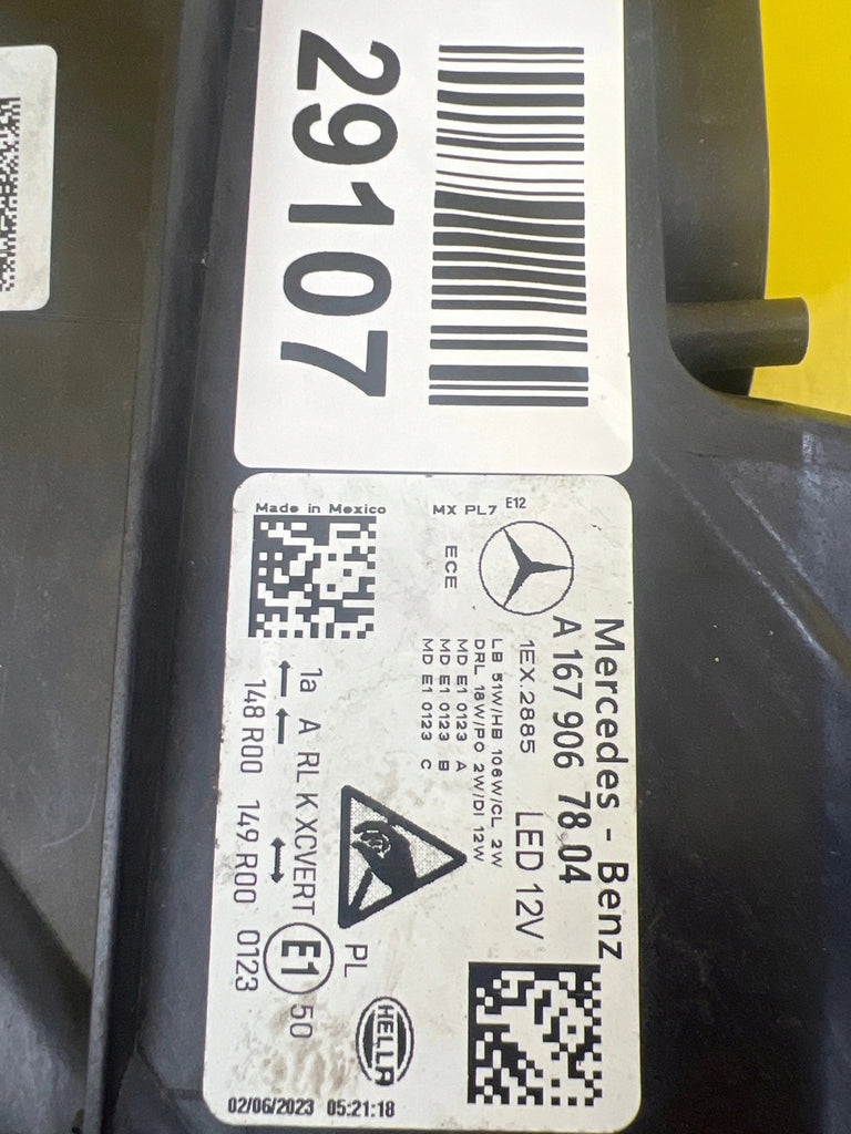 Frontscheinwerfer Mercedes-Benz Gle A1679067804 LED Rechts Headlight SCH9826999336oy