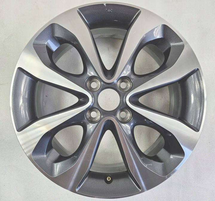 1x Alufelge 16 Zoll 6.0" 4x100 55ET SA333HM3A Nissan Micra K14 Note E12 FEL7799842729qm