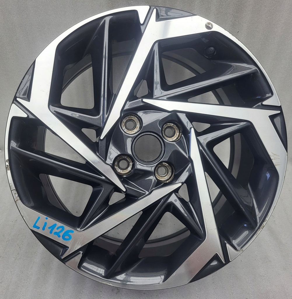 1x Alufelge 17 Zoll 7.0" 4x100 54ET Glanz Graphit 52910-Q0300 Hyundai I20 III Mg FEL8985178290kz