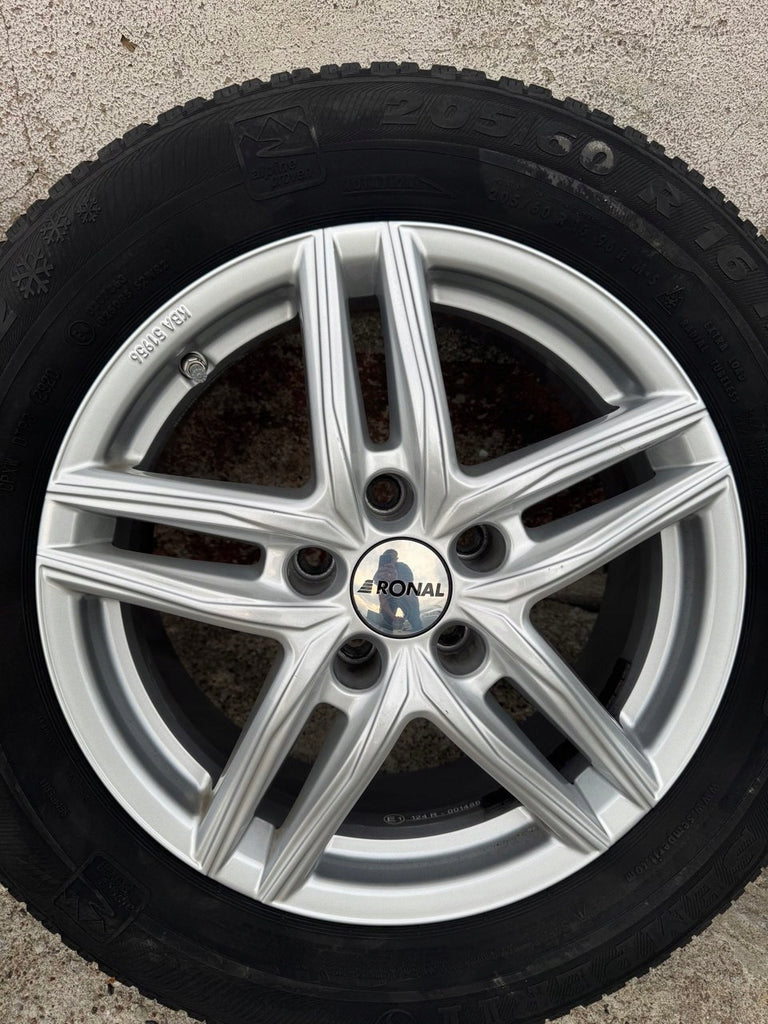 4x Alufelge 16 Zoll 6.5" 5x112 22ET Silber KBA51956 BMW Rim Wheel FEL5645449852kx