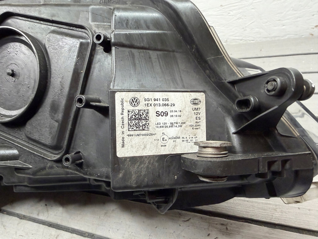 Frontscheinwerfer VW Golf VII 5g1 5G1941035 Links Scheinwerfer Headlight SCH3004479553qd