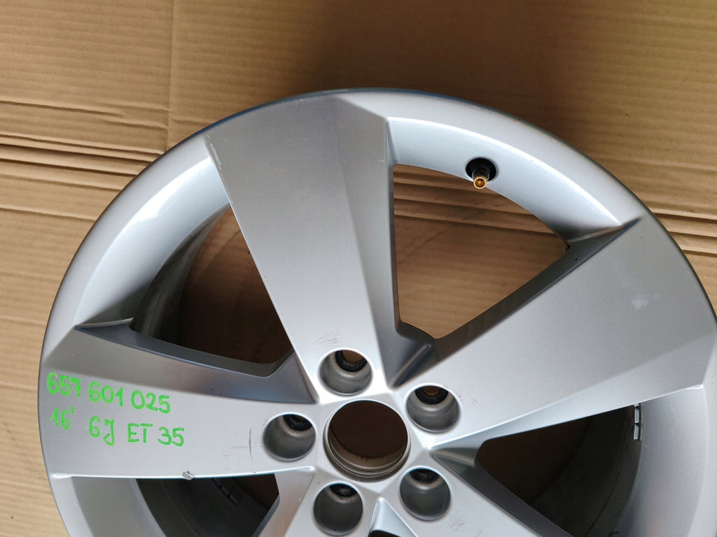 1x Alufelge 16 Zoll 6.0" 5x112 657601025J Skoda Scala Rim Wheel FEL6166850949wd