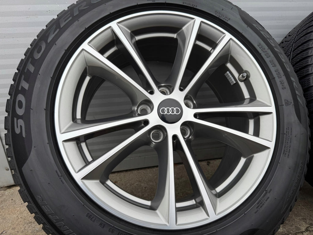 4x Alufelge 17 Zoll 7.5" 5x112 27ET Glanz Grau Audi A6 C6 Allroad B8 Mg FEL6938008308hh