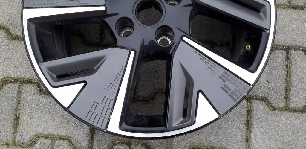 1x Alufelge 17 Zoll 7.0" 4x108 32ET Glanz Schwarz 93484567 Opel Corsa F