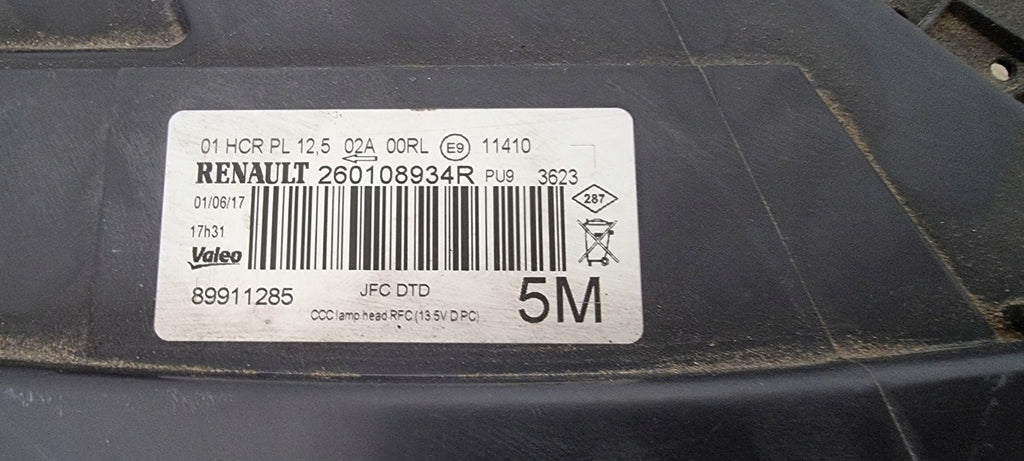Frontscheinwerfer Renault Espace V 260608819R LED Ein Stück (Rechts oder Links) SCH1394462850tx