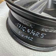 Load image into Gallery viewer, 1x Alufelge 17 Zoll 6.5" 5x112 48 5ET Glanz Schwarz RC27-657 Audi Rim Wheel FEL4926853415tn