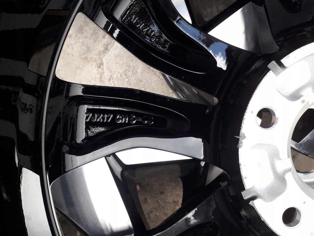 1x Alufelge 17 Zoll 7.0" 5x114.3 43ET Glanz Schwarz 403000483 Renault Rim Wheel FEL3419493943eg