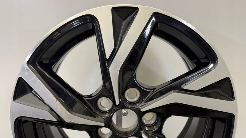 1x Alufelge 16 Zoll 6.0" 5x100 50ET Glanz Schwarz Toyota C-Hr Rim Wheel FEL2166012787os