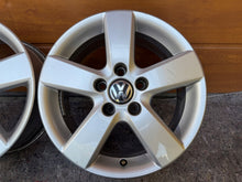 Load image into Gallery viewer, 4x Alufelge 16 Zoll 6.5" 5x112 50ET Glanz Silber 1T0601025M VW Touran Rim Wheel FEL7604036146qk