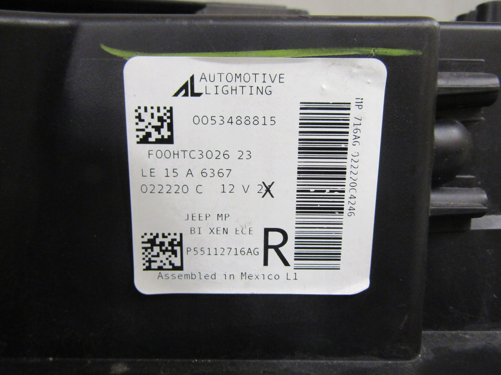 Frontscheinwerfer Jeep Compass 0053488815 Xenon Rechts Scheinwerfer Headlight SCH7801369104ak