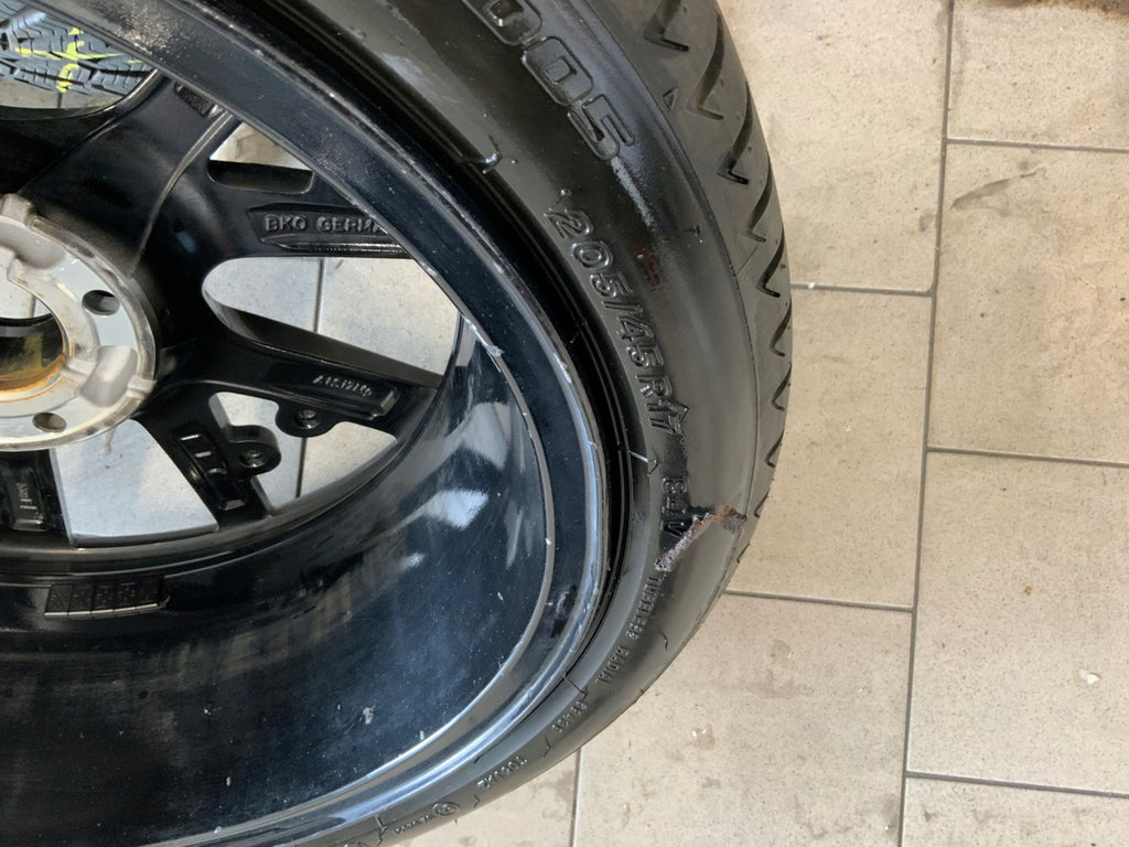 1x Alufelge 17 Zoll 7.0" 4x108 32ET Glanz Schwarz 9825165080 Peugeot Rim Wheel FEL7951159731xm