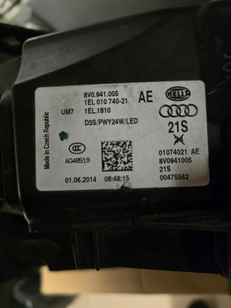 Frontscheinwerfer Audi A3 8V0941005 Xenon Links Scheinwerfer Headlight SCH7438964756nv