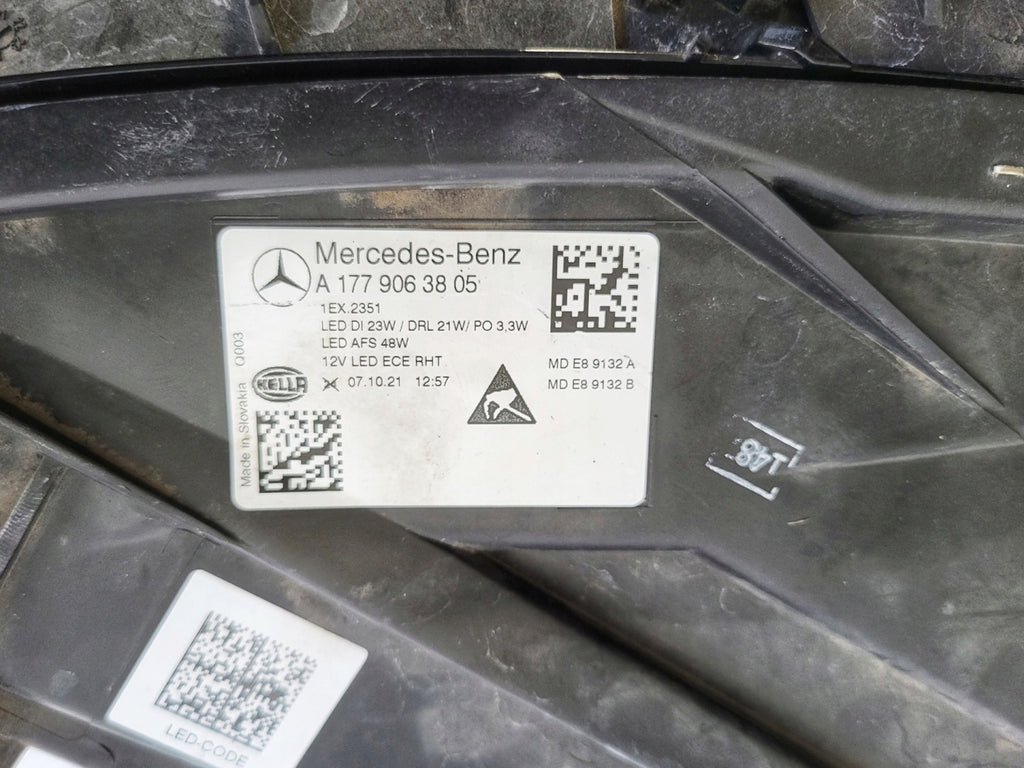 Frontscheinwerfer Mercedes-Benz W177 A1779063805 LED Rechts Headlight SCH1422676072nn
