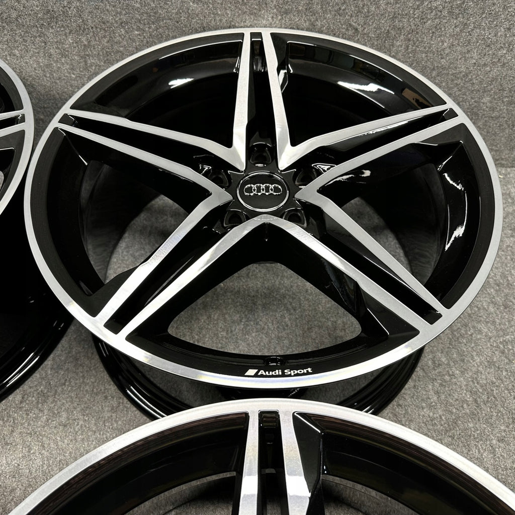 4x Alufelge 18 Zoll 8.5" 5x112 29ET Glanz Silber 8W0601025 Audi A4 Rim Wheel FEL1144485236av